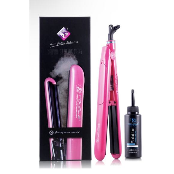 Royale Pro Vapor Pink Styling Iron- Brand New In Box-- Flat Iron Straighter - Picture 2 of 5
